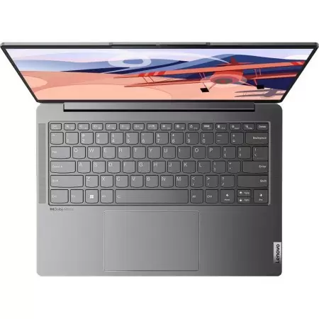 Ноутбук/ Lenovo Yoga Slim 6 14IRH8 14"(1920x1200 OLED)/Intel Core i5 13500H(2.6Ghz)/16384Mb/512SSDGb/noDVD/Int:Intel Iris Xe Graphics/Cam/BT/WiFi/65WHr/war 1y/1.35kg/storm grey/Win11Home + 65W, RU kbd