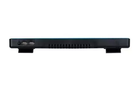 купить Подставка для ноутбука/ STM Laptop Cooling IP5 Blue (15,6", 1x(160x160), 2xUSB, 4 LED backlight, Black plastic+metal mech)
