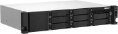 Сетевое хранилище без дисков/ SMB QNAP TS-864eU-8G NAS, 8-tray 3,5"/2,5" w/o HDD, 4-core Intel Celeron N5095 2.0-2.9 GHz, 8GB DDR4 max, 2x2.5GbE LAN, 2U Rackmount, 1x300W PSU. W/o rail kit RAIL-B02