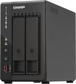 Сетевое хранилище без дисков/ SMB QNAP TS-253E-8G NAS, 2-tray w/o HDD. 2xHDMI-port. 4-core Celeron J6412 2-2.6 GHz, 8GB DDR, 2x2.5Gb LAN, 2 x M.2 2280 PCIe Gen 3 x2, 2x USB 3.2 Gen 2 (10Gbps) Port, 2x USB 2.0 port