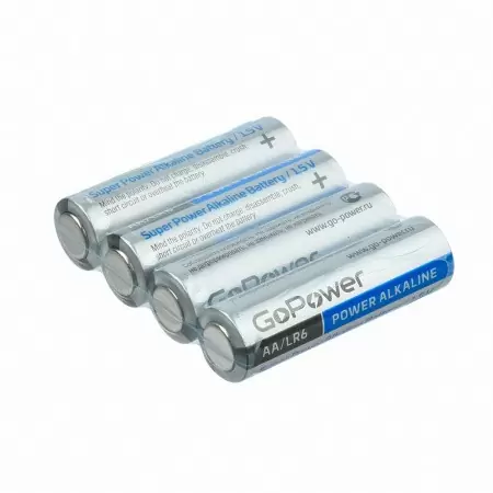 Батарейка GoPower LR6 AA Shrink 4 Alkaline 1.5V (4/20/640) коробка (20 шт.) дешево