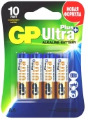 Алкалиновые батарейки GP Ultra Plus Alkaline 24А AАA - 4 шт. на блистере (4 шт.)