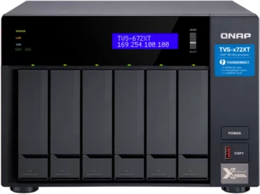 Сетевое хранилище без дисков/ SMB QNAP TVS-672XT-i5-8G 6-Bay NAS QTS/QuTS hero OS, Intel Core i5 Processor, 8GB DDR4 RAM(2 x 4 GB) max 64GB RAM (2 x 32 GB), 6 x 2.5/3.5" SATA HDD + 2x M.2 PCIe SSD slot, 2xGbE LAN, 1 x 10GBase-T, 2 x Thunderbolt 3 port в Москве