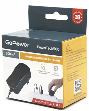 Блок питания GoPower PowerTech 500 универсальн. импульсный (1/100) дешево