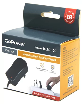Блок питания GoPower PowerTech 1500 универсальн. импульсный (1/50) дешево