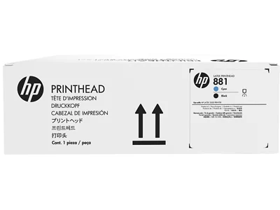 HP 881, Печатающая головка HP Latex, Голубая/Черная
