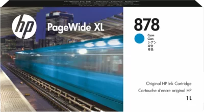 Струйный картридж HP 878 для PageWide XL, 1 л, голубой