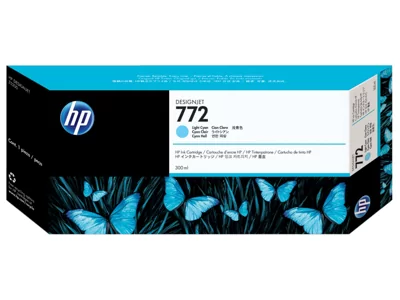 HP 772, Струйный картридж DesignJet, 300 мл, Светло-голубой