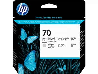 HP 70, Печатающая головка DesignJet, Черная для фотопечати и Светло-серая
