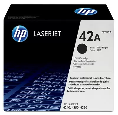 HP 42A, Оригинальный лазерный картридж HP LaserJet, Черный