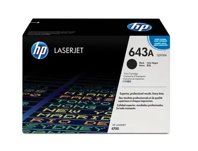 HP 643A, Оригинальный лазерный картридж HP LaserJet, Черный