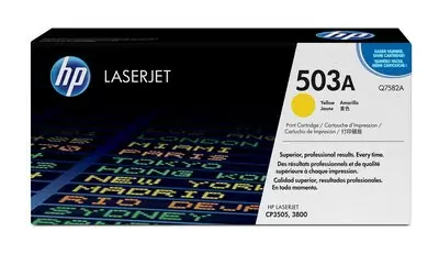 HP 503A, Оригинальный лазерный картридж HP LaserJet, Желтый