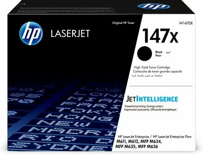 HP 147X, оригинальный лазерный картридж увеличенной емкости LaserJet, черный