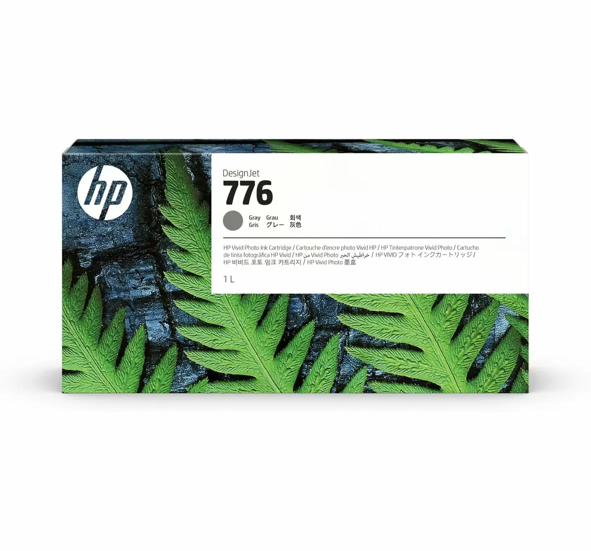 слайд 1 из 1,крупное изображение, струйный картридж hp 776, 1 л, серый