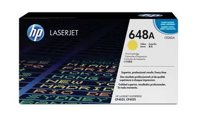 HP 648A, Оригинальный лазерный картридж HP LaserJet, Желтый