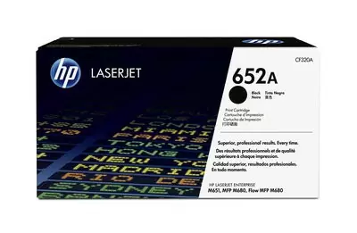 HP 652A, Оригинальный лазерный картридж HP LaserJet, Черный