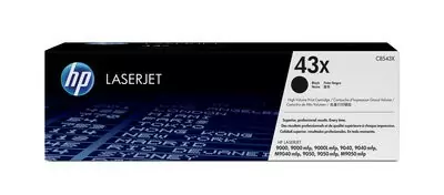 HP 43X, Оригинальный лазерный картридж HP LaserJet увеличенной емкости, Черный