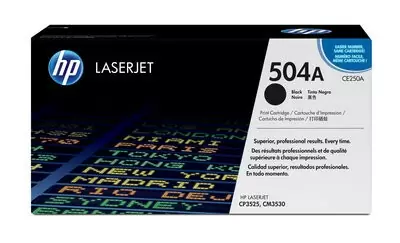 HP 504A, Оригинальный лазерный картридж HP LaserJet, Черный
