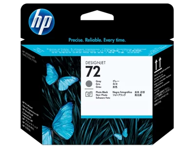 HP 72, Печатающая головка DesignJet, Серая и Черная для фотопечати
