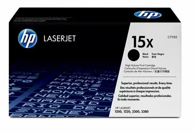 HP 15X, Оригинальный лазерный картридж HP LaserJet увеличенной емкости, Черный