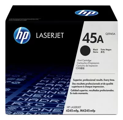 HP 45A, Оригинальный лазерный картридж HP LaserJet, Черный