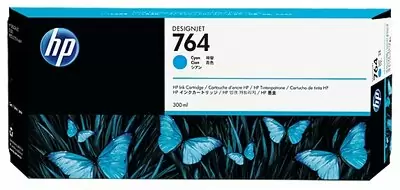 HP 764, Струйный картридж HP, 300 мл, Голубой