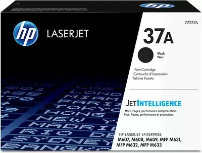 HP LaserJet 37A, Оригинальный лазерный картридж HP, Черный
