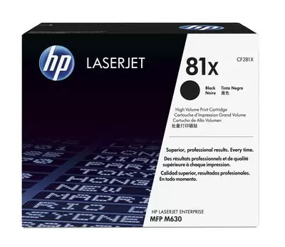 HP 81X, Оригинальный лазерный картридж HP LaserJet увеличенной емкости, Черный