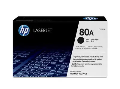 HP 80A, Оригинальный лазерный картридж HP LaserJet, Черный