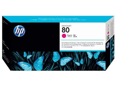 HP 80, Печатающая головка, Пурпурная, и Устройство очистки