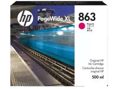 Струйный картридж HP 863 для PageWide XL, 500 мл, пурпурный
