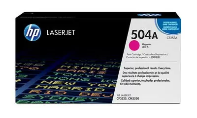 HP 504A, Оригинальный лазерный картридж HP LaserJet, Пурпурный