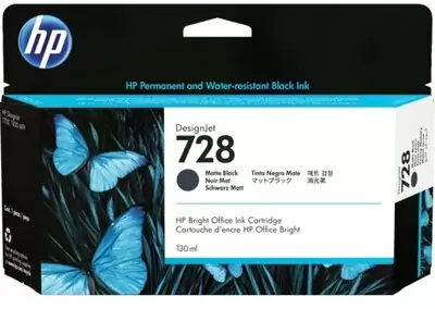 Струйный картридж HP DesignJet 728, матовый черный, 130 мл