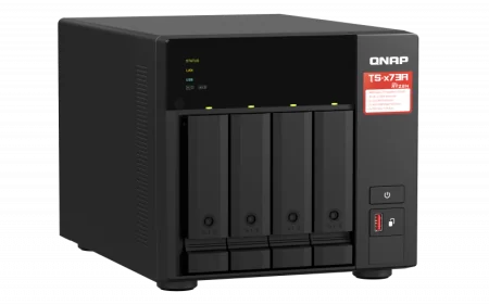 SMB QNAP TS-473A-8G NAS, 4-tray w/o HDD, 2xM.2 SSD Slot. Quad-сore AMD Ryzen Embedded V1500B 2.2 GHz, 8GB DDR4 (1 x 8GB) up to 64GB (2 x 32GB), 2x 2.5 в Москве