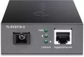 Медиаконвертер/ Gigabit WDM media converter, 9/125µm Single-mode Fiber, 1 SC Fiber port, 1 100/1000Mbps RJ-45 port, wave length 1550nm/1310nm, transmission distance up to 2Km, 5V/0.4A DC power input