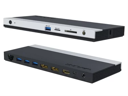 Docking Station WAVLINK USB-C 4K Universal /85W PowerDelivery/2xUSB3.0/2xUSB2.0/1xUSB C/1xDP 4K 30HZ/1xHDMI 4K 30HZ/1xVGA/1xGigabit LAN/1xAudio In/Out/1xSD/Micro SD CardReader недорого