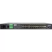 коммутатор/ PLANET 16-Port 100/1000Base-X SFP + 8-Port 10/100/1000Base-T L2/L4 Managed Metro Ethernet Switch (AC+2 DC, DIDO)