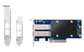 Сетевая карта/ QNAP QXG-10G2SF-X710 LAN Expansion Card, PCIe Gen3 x8, 2 x SFP+ ports (10Gbps/1Gbps)