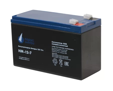 Парус-электро Аккумуляторная батарея для ИБП HM-12-7 (AGM/12В/7,2Ач/клемма F2) дешево