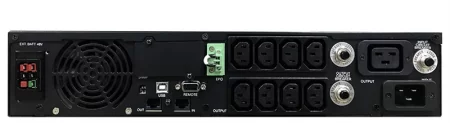 Powercom Smart-UPS SMART RT, Line-Interactive, 2000VA/1800W, Rack/Tower, 8*IEC320-C13+C19 (9 batt), Serial+USB, SNMP Slot, подкл. доп. Батарей (1157682) дешево