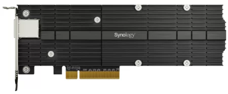 Synology M.2 SSD-NVME adapter M.2 22110/2280, 2 slots m.2 key , 10 Gigabit port RJ-45, PCIe 3.0 x8 adapter (FH bracket)' в Москве
