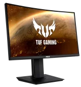 ASUS 23.6" VG24VQR IPS TUF Gaming, Curved 1500R, 1920x1080 1ms 350cd 178°/178° 100M:1 HDMI*2, DP 165Hz MM reesync Premium Tilt, Swivel, Pivot, HAS,VESA Black; 90LM0577-B01170