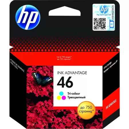 Cartridge HP №46 для Deskjet Ink Advantage 2020hc Printer / 2520hc AiO, трехцветный в Москве