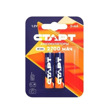 Аккумулятор СТАРТ Ni-MH HR6 AA 2700mAh BL2 (2 шт.) в Москве Аккумулятор СТАРТ Ni-MH HR6 AA 2700mAh BL2 (2 шт.) в Москве