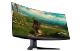 Dell 34" AW3423DWF,Curved QD-OLED Gaming Monitor , 3440 x 1440 (DisplayPort: 165 Hz, HDMI: 100 Hz), 0.1 ms (gray-to-gray), 250 cd/m2 (typical); 1000 cd/m2 (peak), 1M: 1 (typical)