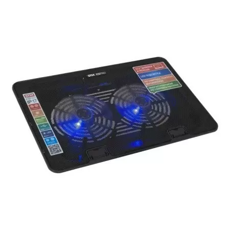 Подставка для ноутбука STM IP17/ STM Laptop Cooling IP17 Black (17,3", 2x(125x125), 2x2 LED backlight, Black plastic+metal mesh, 3 types height adjustable )