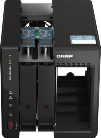 Сетевое хранилище без дисков/ SMB QNAP TS-253E-8G NAS, 2-tray w/o HDD. 2xHDMI-port. 4-core Celeron J6412 2-2.6 GHz, 8GB DDR, 2x2.5Gb LAN, 2 x M.2 2280 PCIe Gen 3 x2, 2x USB 3.2 Gen 2 (10Gbps) Port, 2x USB 2.0 port на заказ