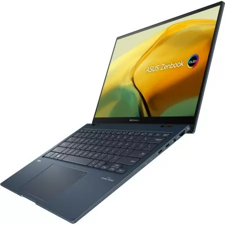 Ноутбук/ ASUS UP3404VA-KN026W flip 14"(2880x1800 OLED 16:10)/Touch/Intel Core i7 1360P(2.2Ghz)/16384Mb/1024SSDGb/noDVD/Int:Intel Iris Xe Graphics/Cam/BT/WiFi/75WHr/war 1y/1.5kg/Ponder Blue/Win11Home + NumberPad; алюм корп; +чехол; +USB-RJ45 кабель; +стилу недорого