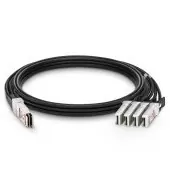 Твинаксиальный медный кабель/ Customized 100G QSFP28 to 4x25G SFP28 Passive Direct Attach Copper Breakout Cable Compatible Brands 1m