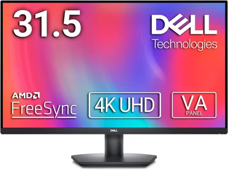 Dell 31.5" SE3223Q Bk/Bk (VA; 16:9; 300 cd/m2; 3000:1; 3840x2160x60Hz; 5ms; 1,07bln col;178/178; DP1.2(HDCP 2.2);2xHDMI2.2(HDCP 2.2);Spk 2x5W;Tilt;VESA100x100) в Москве